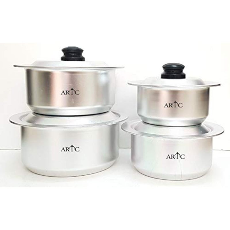 High Grade Anodized Aluminium Cooking pot 4pcs Set - Image 1
