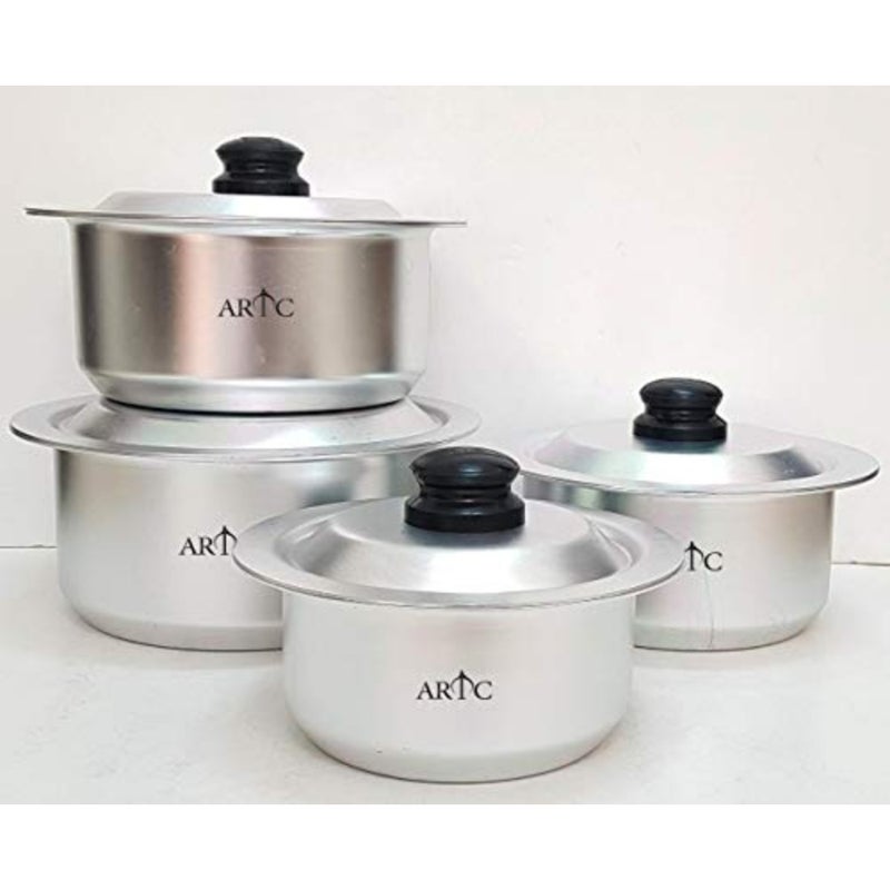 High Grade Anodized Aluminium Cooking pot 4pcs Set - Image 2