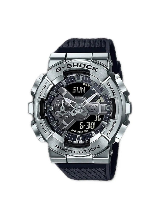 كاسيو ساعة كاسيو جي شوك GM-110-1ADR للرجال ذات الوجه المعدني الرقمية التناظرية - Image 1