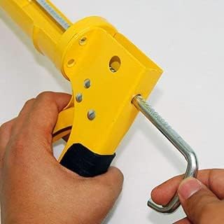 Nadeems World Professional Silicone Sealant Gun with Masking Tape 300ml Capacity 2 Nozzles Yellow and Black pack of 1 - Image 2