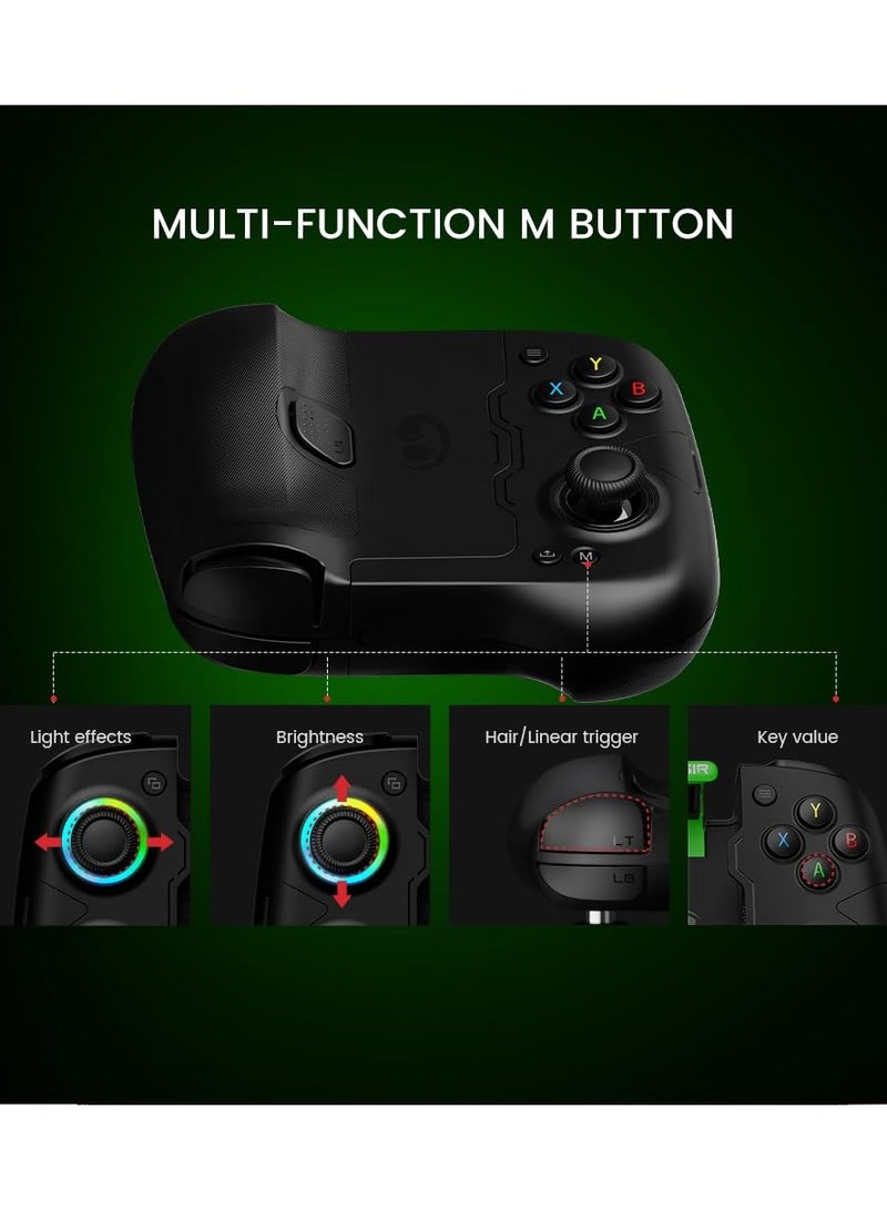 جيم سير وحدة تحكم الألعاب المحمولة X4 Aileron Bluetooth لنظام Android مع عصا التحكم ذات تأثير Hall - تصميم منفصل مع حقيبة حمل - Image 4