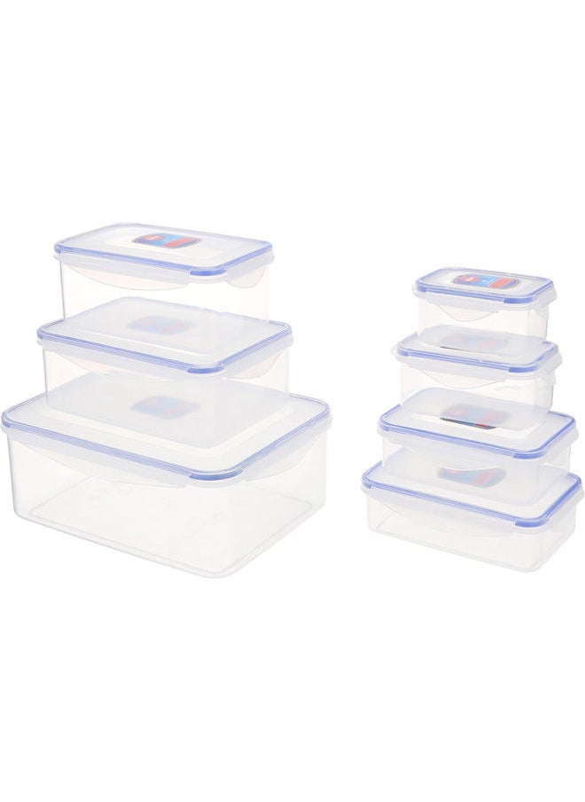 El Watania Food Containers Easy Lock Set 7 Pieces  - Image 1
