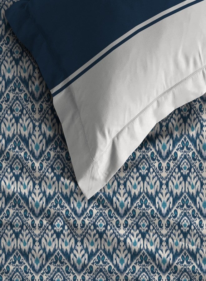 MYTRIDENT Urban Comfort Bedsheet for Double Bed, 144 TC, 100% Cotton Bedsheet with 2 Pillow Covers, Queen Size 228 cm x 254 cm, Audrey - Image 2