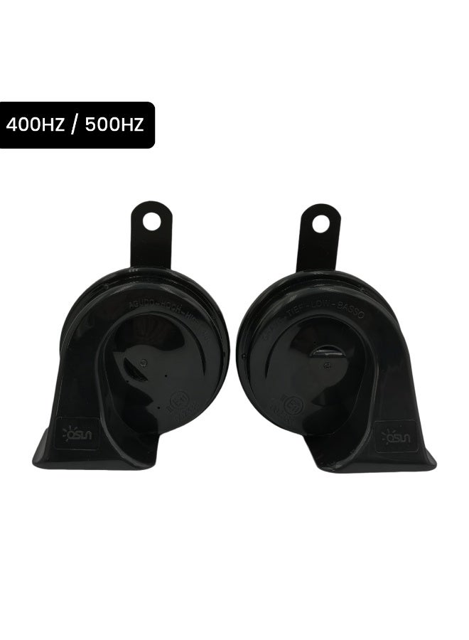 أو إس إن بوق السيارة Power Horn ODL162 Compact Plus 12V 4A ثنائي النغمة، مجموعة بوق السيارة 400 هرتز 500 هرتز 110 ديسيبل، صوت عالي وواضح، نوع الحلزون، للسيارة والدراجة البخارية والسيارات الرياضية متعددة الاستخدامات والشاحنات، غشاء متين، جودة أصلية، إشارة تحذير قوية، سهلة التركيب مع حوامل - Image 1