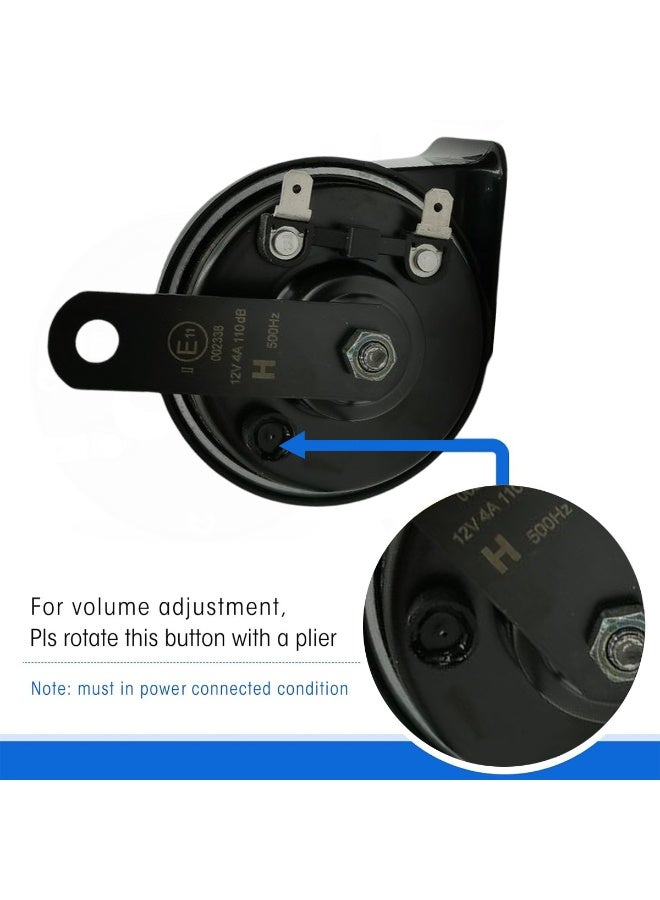 أو إس إن بوق السيارة Power Horn ODL162 Compact Plus 12V 4A ثنائي النغمة، مجموعة بوق السيارة 400 هرتز 500 هرتز 110 ديسيبل، صوت عالي وواضح، نوع الحلزون، للسيارة والدراجة البخارية والسيارات الرياضية متعددة الاستخدامات والشاحنات، غشاء متين، جودة أصلية، إشارة تحذير قوية، سهلة التركيب مع حوامل - Image 5