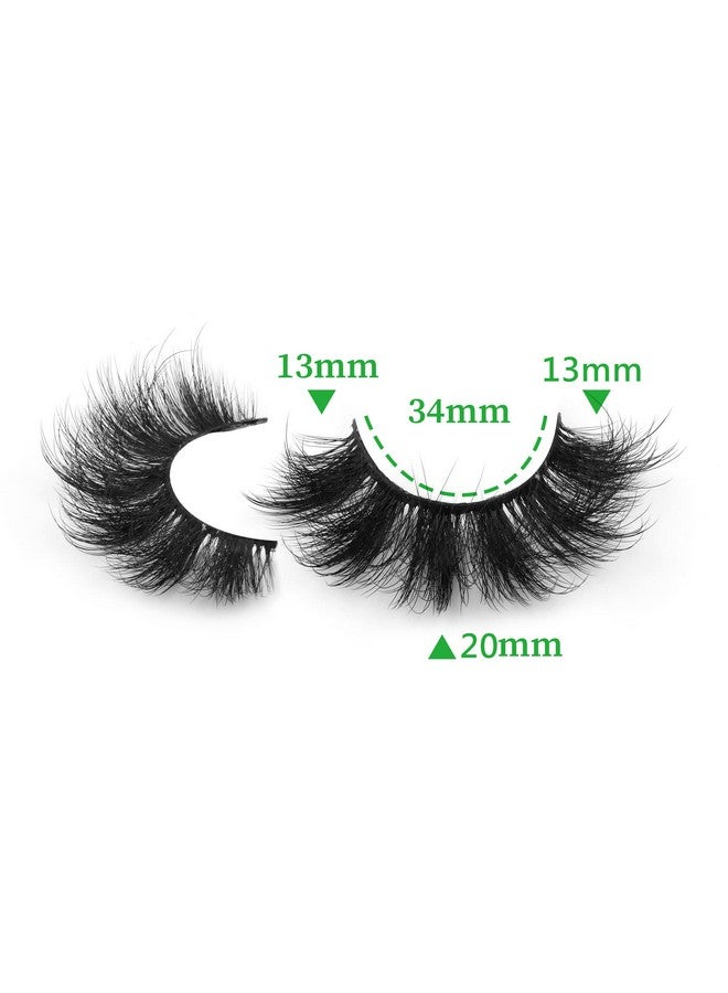 JIMIRE Mink Lashes Fluffy 20Mm Long Dramatic False Eyelashes Thick Full Volume Eye Lashes Pack 14 Pairs - Image 4