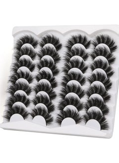 Mink Lashes Fluffy 20Mm Long Dramatic False Eyelashes Thick Full Volume Eye Lashes Pack 14 Pairs - pzsku/Z2762771815F515E218A4Z/45/_/1733730086/9f4fb72c-8e38-48e4-9096-49d9cb0330ab