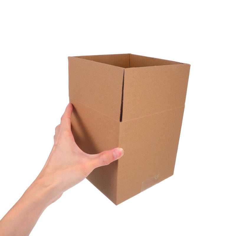 FOMIYES 15pcs Brown Corrugated Cardboard Boxes 15x15x15cm Small Square Shipping Cartons for Moving Storage Business Mailing Supplies - Image 5