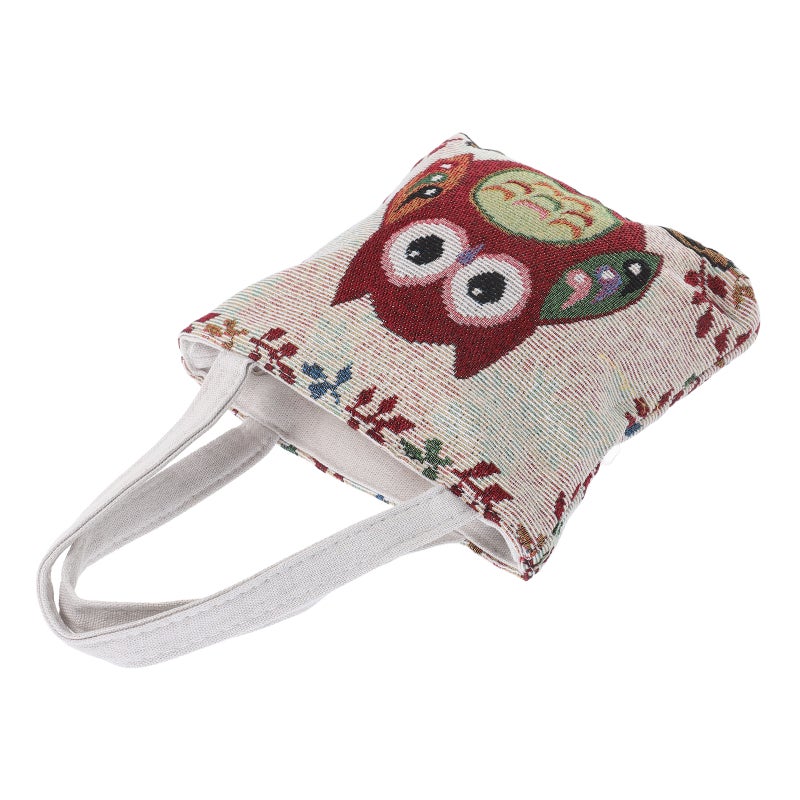 Tote Bags For Women With Zip Canvas Bag Ethnic Style Traveling Storage 21.00X21.00X6.00CM 1Pack - Image 5