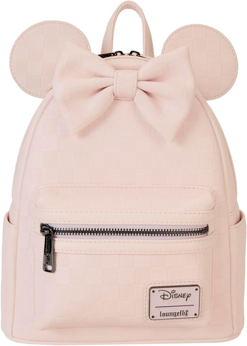 Loungefly حقيبة ظهر ميني ماوس بتصميم مربعات من لاونج فلاي - Image 1
