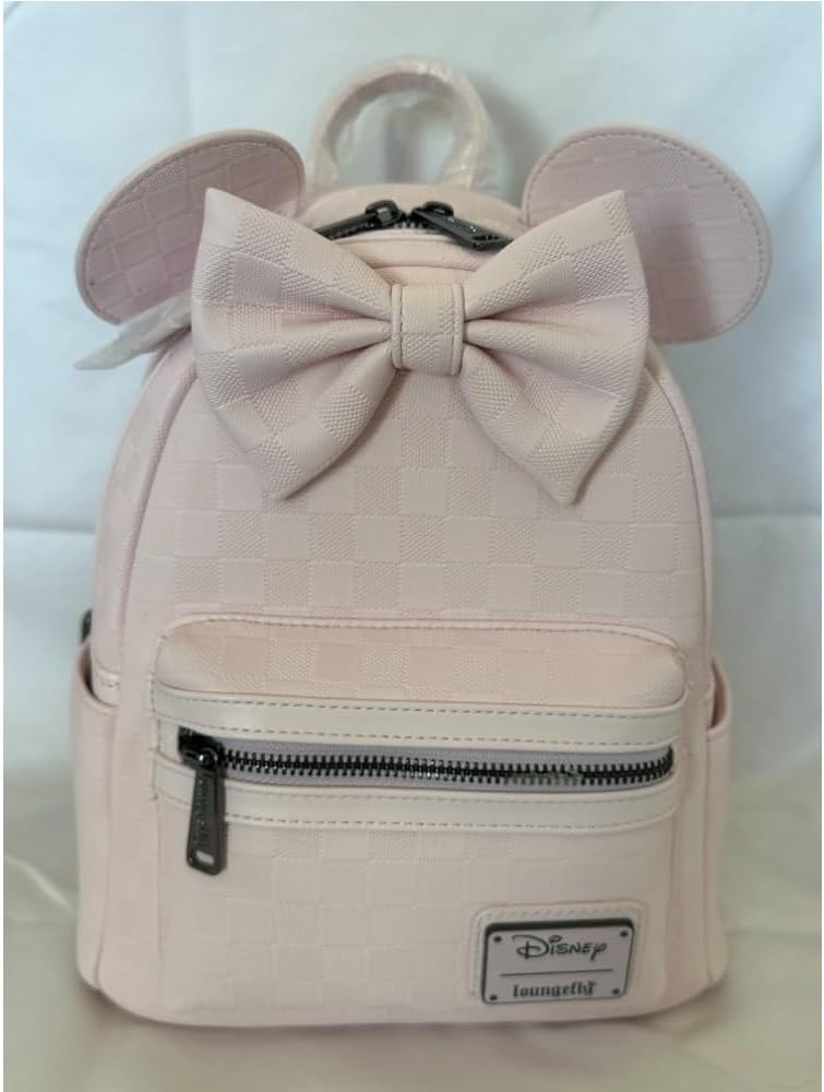 Loungefly حقيبة ظهر ميني ماوس بتصميم مربعات من لاونج فلاي - Image 5
