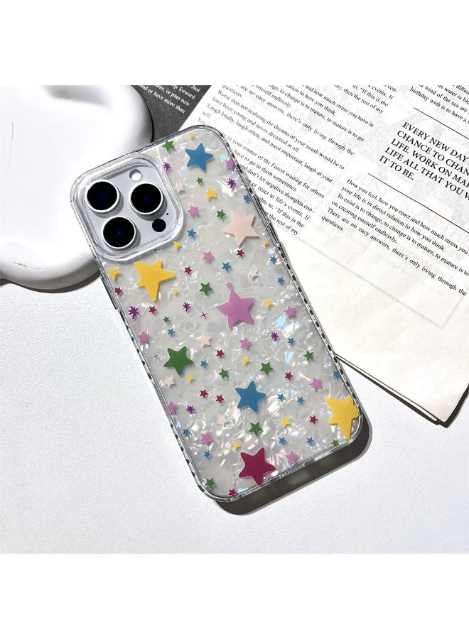 NIBEMINENT Playful Stars Protective TPU Case Cover For iPhone 16 Plus Clear - Image 1