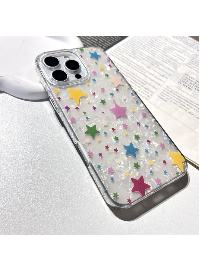 NIBEMINENT Playful Stars Protective TPU Case Cover For iPhone 16 Plus Clear - Image 2