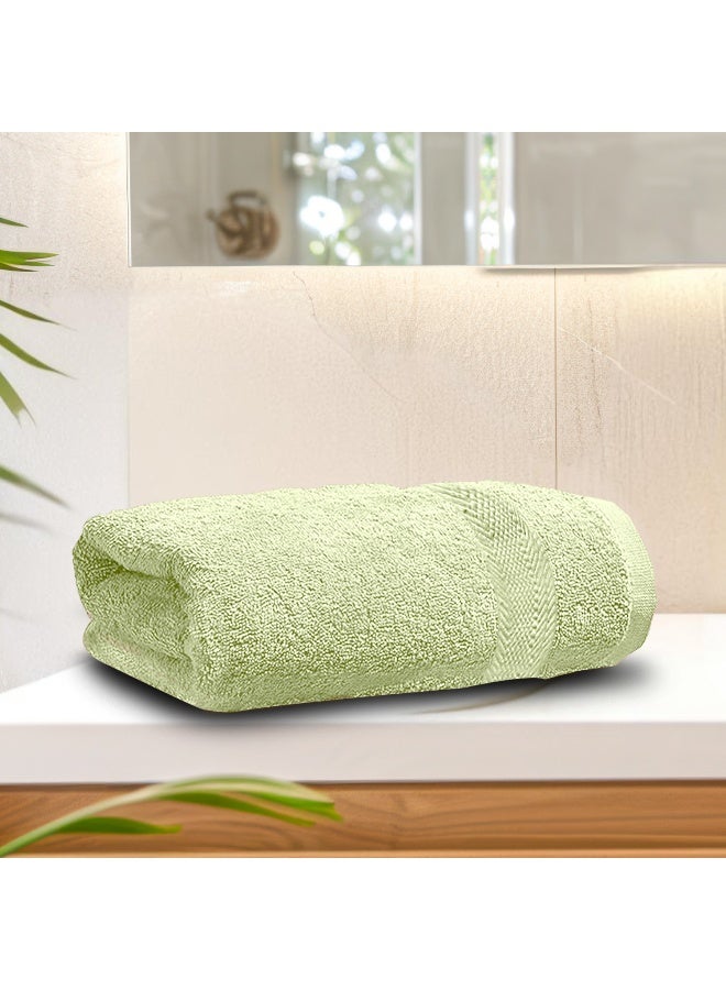 Rest 1Pc Hand Towel 100% Cotton 50X100 Cm , 19X39 Inches Oversized Soft Mint Green Towel Soft And High Absorbent Super Soft Quality Towel  - Image 1