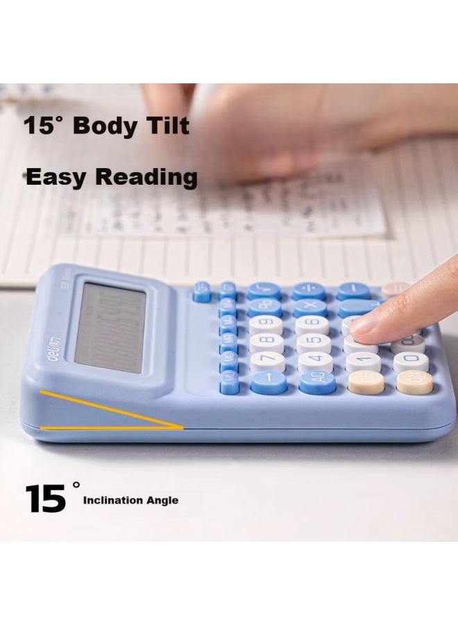 Deli Primary School Student Calculator For Grade 4, Mathematics Textbook Synchronization, Multi-function Office Accounting Calculator Te31 Pink - Image 2