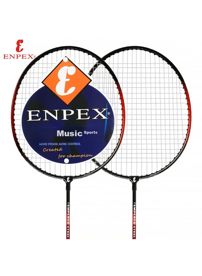 Enpex Badminton Racket Set, Leisure And Entertainment, Couple's Pair Rackets 737 - Image 2