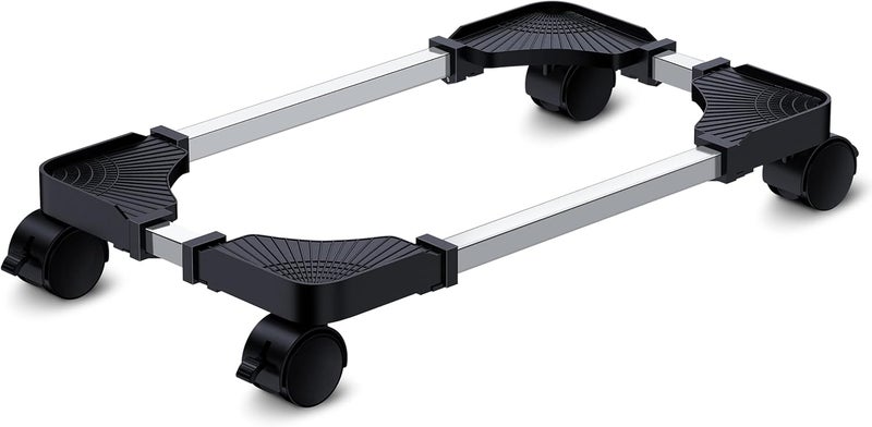 LABOBOLE Computer Tower Stand - Adjustable PC Stand for Most Desktop Towers - Elevate and Organize Your Desktop - Mobile CPU PC Holder Cart Riser Printer - Image 1