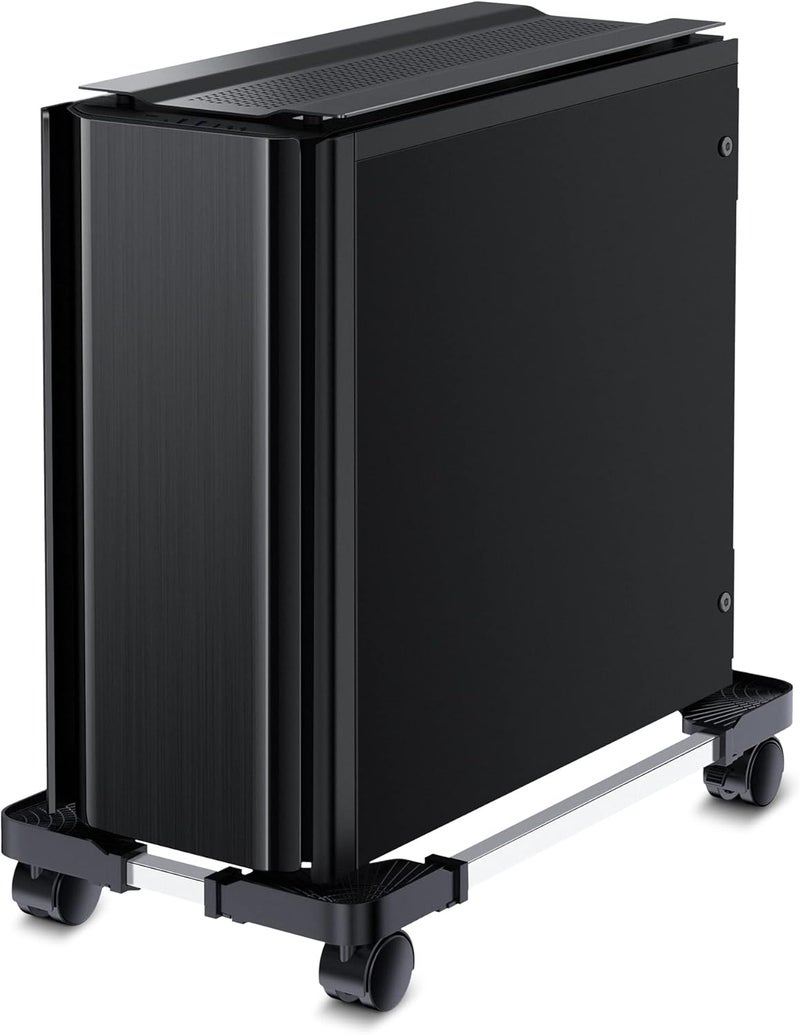 LABOBOLE Computer Tower Stand - Adjustable PC Stand for Most Desktop Towers - Elevate and Organize Your Desktop - Mobile CPU PC Holder Cart Riser Printer - Image 4
