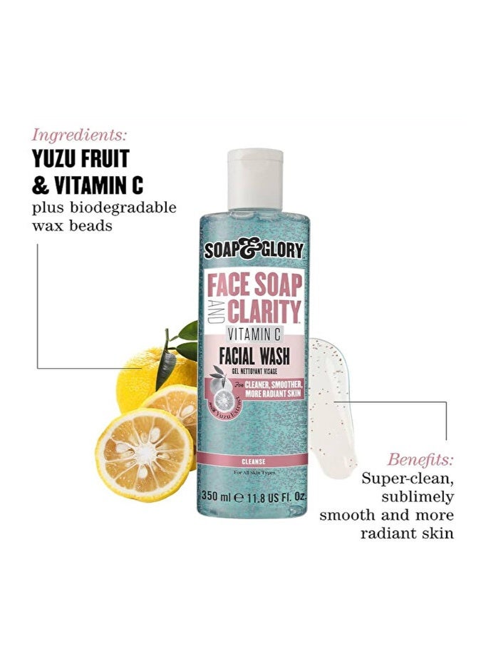 Boots Soap & Glory صابون وغ glory غسول وجه صابون ووضوح فيتامين C 350 مل - Image 2