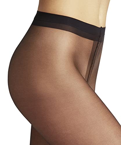 FALKE Women's Shelina 12 Denier Tights, Glossy Finish, Narrow Waistband, Ultra-Sheer Fine Transparent, Nylon, Black (Black 3009), L, 1 Pair - Image 5