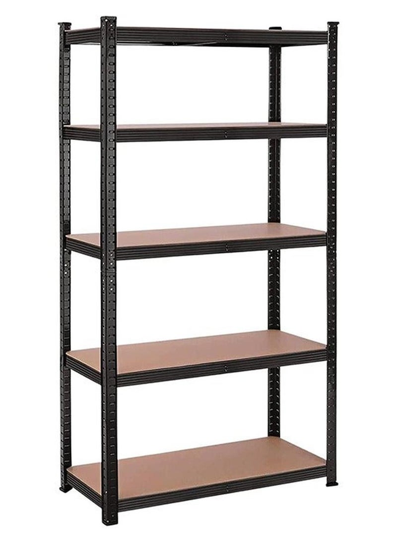 Beauenty 5 Shelf Metal Body Storage Rack Organizer 90 X 40 X 180 cm  Large Capacity Shelves Heavy Duty Metal Shelving Unit  For Garage Kitchen Basement  Pantry - Image 1