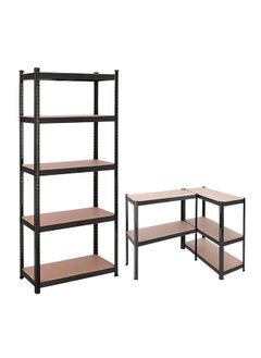 Beauenty 5 Shelf Metal Body Storage Rack Organizer 86 X 36 X 183 cm  Large Capacity Shelves Heavy Duty Metal Shelving Unit  For Garage Kitchen Basement  Pantry  - Image 3