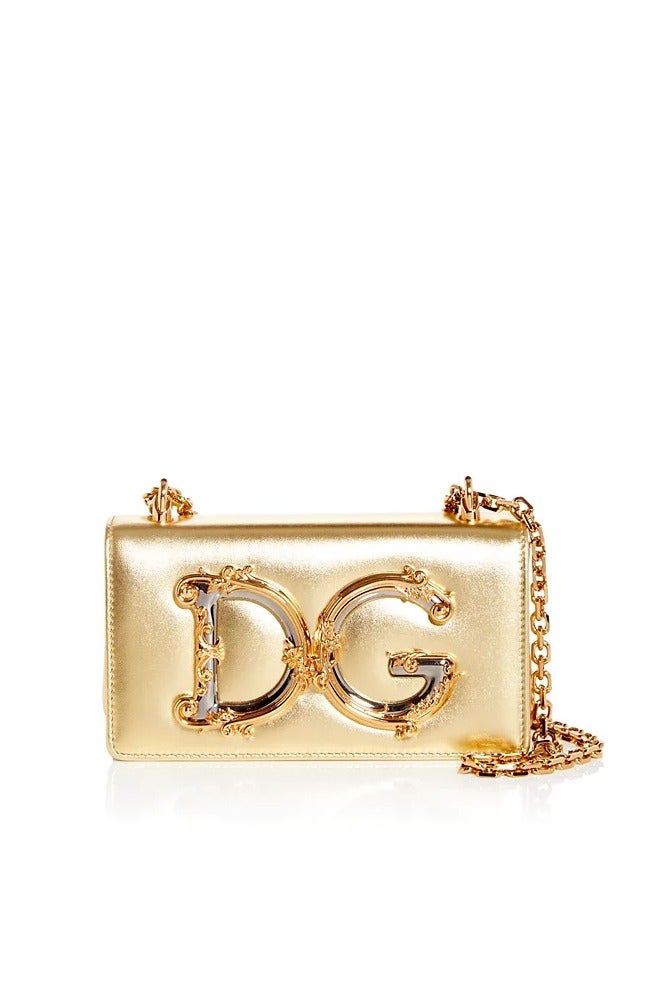 D&G DG GIRLS NAPPA LEATHER SHOULDER BAG - Image 1