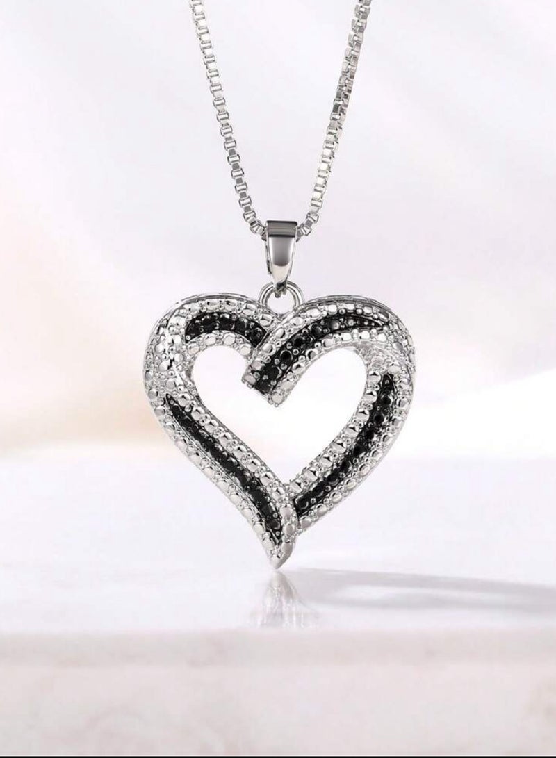 Equal Elegant Silver Plated Necklace For Women - Image 4