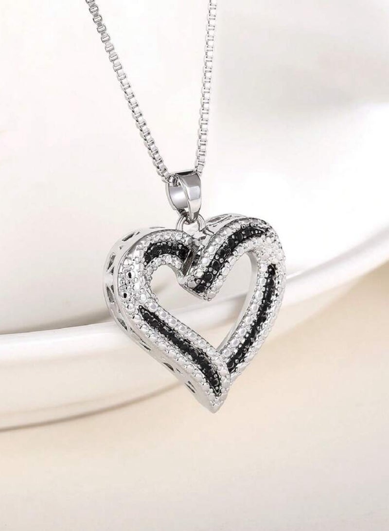 Equal Elegant Silver Plated Necklace For Women - Image 2