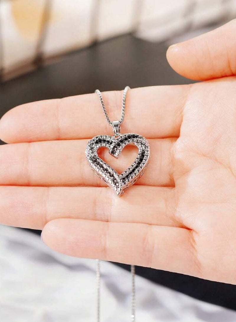 Equal Elegant Silver Plated Necklace For Women - Image 3