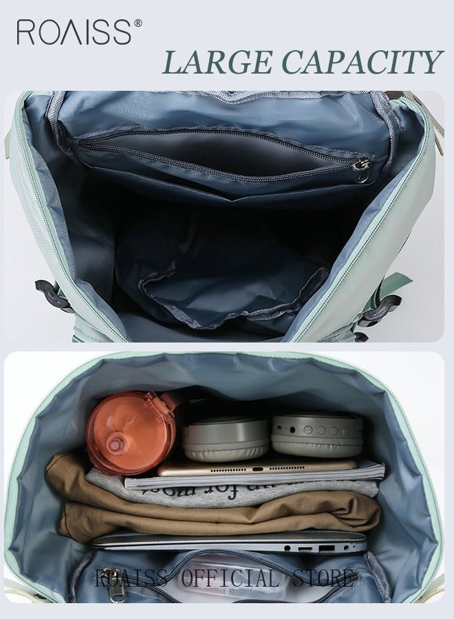 roaiss Multipurpose Gym Duffel Bag Sports Backpack Portable Waterproof Luggage Handbag Wet and Dry Separation Shoes Compartment Crossbody Bag for Women Yoga Travel  - Image 4