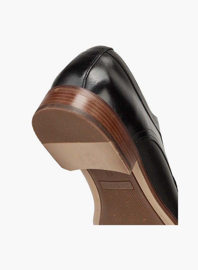 DUCHINI Men's Solid Lace-Up Derby Shoes - Image 5