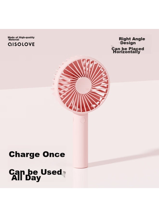 Solove N9 Handheld Fan, Usb Rechargeable, Portable Mini Fan, Summer Outdoor High-power, For Student Dormitory, Office Desk, Long Battery Life, Quiet Operation, Pink - Image 3