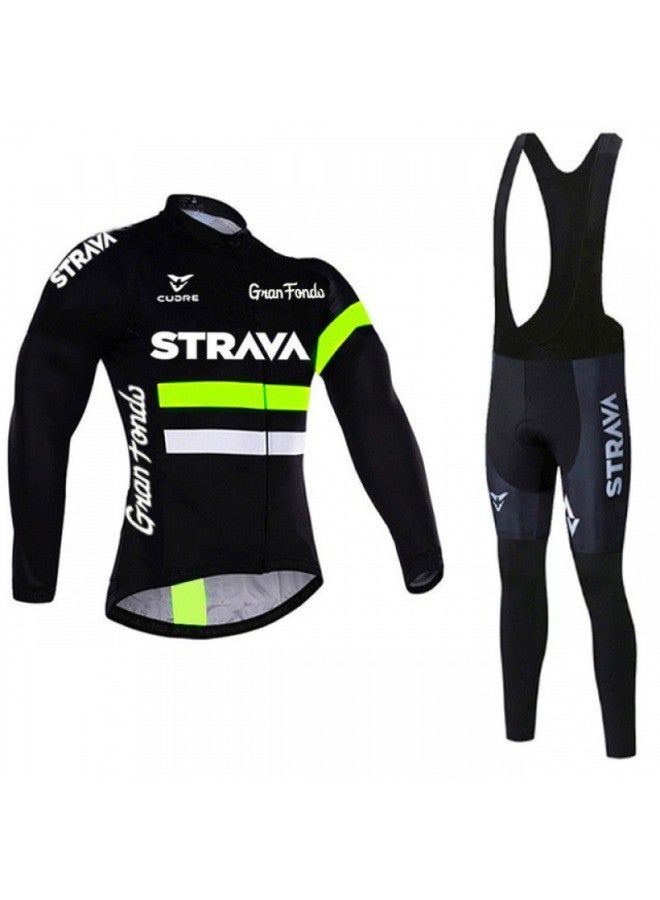 New Tour De France Team Edition Cycling Suit Set, Spring Breathable Long-sleeve Bib Shorts Can Provide Custom Design