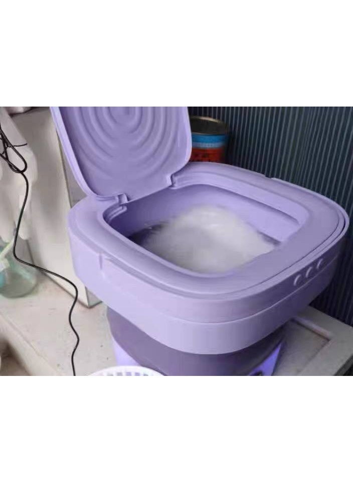 9L Foldable Portable Washing Machine with Timer & Spin Basket - Image 4
