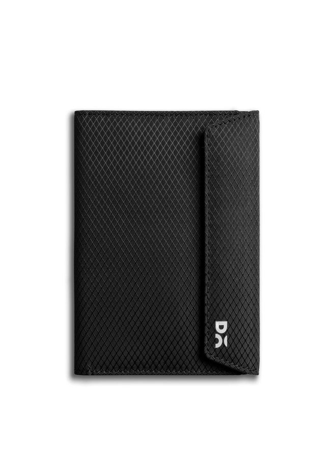 DailyObjects Men Polyester Black Ripstop Pivot Passport Wallet - Image 1