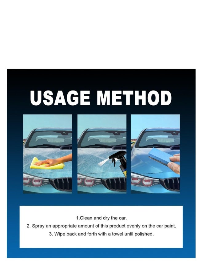 Generic Car Coating Spray - Quick Effect Wax Coating Agent, Waterless Car Wash & Polish Spray, 120ml (2 Pack) for Effortless Shine and Protection.  - Image 3