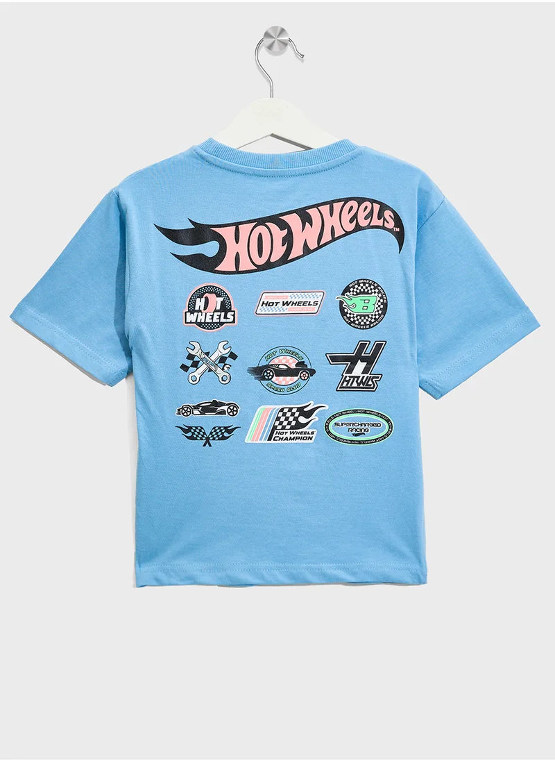 ريبلز مع نمشي Boys Drop Shoulder T-shirt