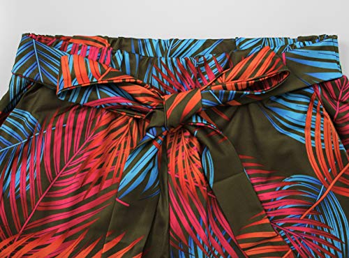 sexycherry Two Piece Outfits for Women Sexy Halter Bandage Top Straight Long Pants Green Vacation Beach Swimwear Cover Ups Sets(Large) - Image 5