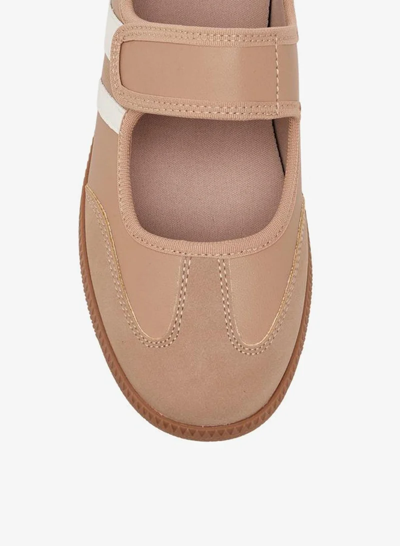 Flora Bella By Shoexpress NUDE Flora Bella Women Hook & Loop Sneakers for Women | Best Price UAE