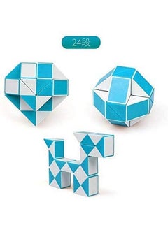 D ETERNAL D ETERNAL All ages Qiyi Snake 24 Blocks Geometric Brain Teaser Ruler Cube Wedges Twist Puzzle Toy (Snake Cube)  - Image 2