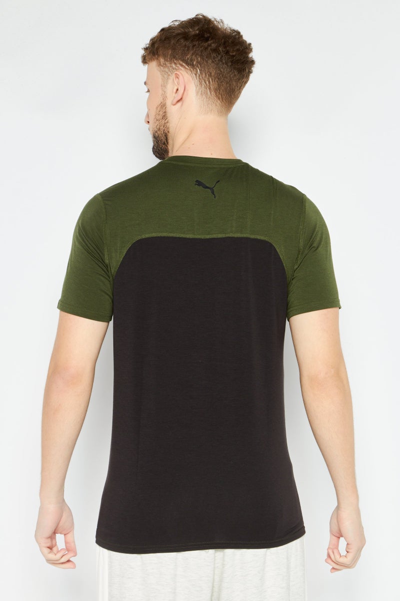 PUMA Men Sportswear Fit Training Short Sleeve T-Shirt, Olive - Image 4