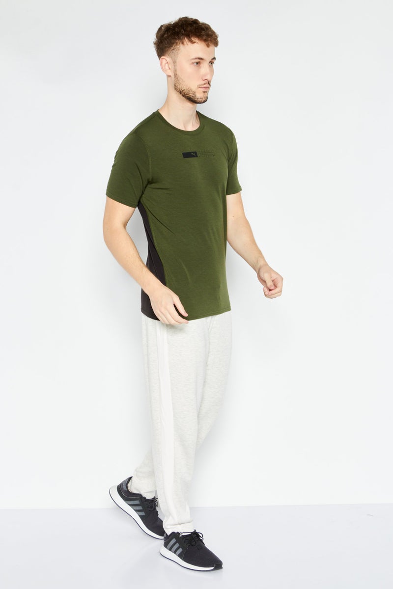 PUMA Men Sportswear Fit Training Short Sleeve T-Shirt, Olive - Image 2
