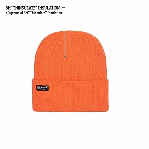 HOT SHOT Men’s Insulated Acrylic Cuff Knit Hat – Blaze Orange Outdoor Hunting Camouflage, One Size - Image 2