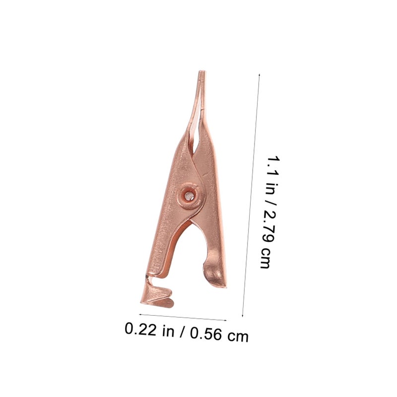 Heavy Duty Alligator Clips 10pcs Metal Electrical Test Clamps with Vinyl Insulation Cords - Image 3