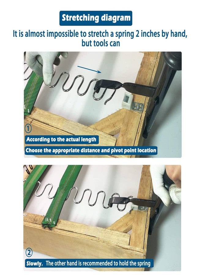 Kaupuar Upholstery DIY Tool Lever Spring Stretcher Upholstery Tools Sofa or Recliner kit 1 - Image 3