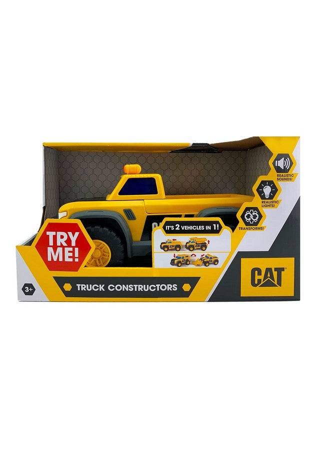 CAT Construction Toys, Truck Constructors Toy Dump Truck - Realistic Lights & Sounds + Easy Transforming + Movable Parts + Sturdy Plastic Construction + Batteries Included - Image 5