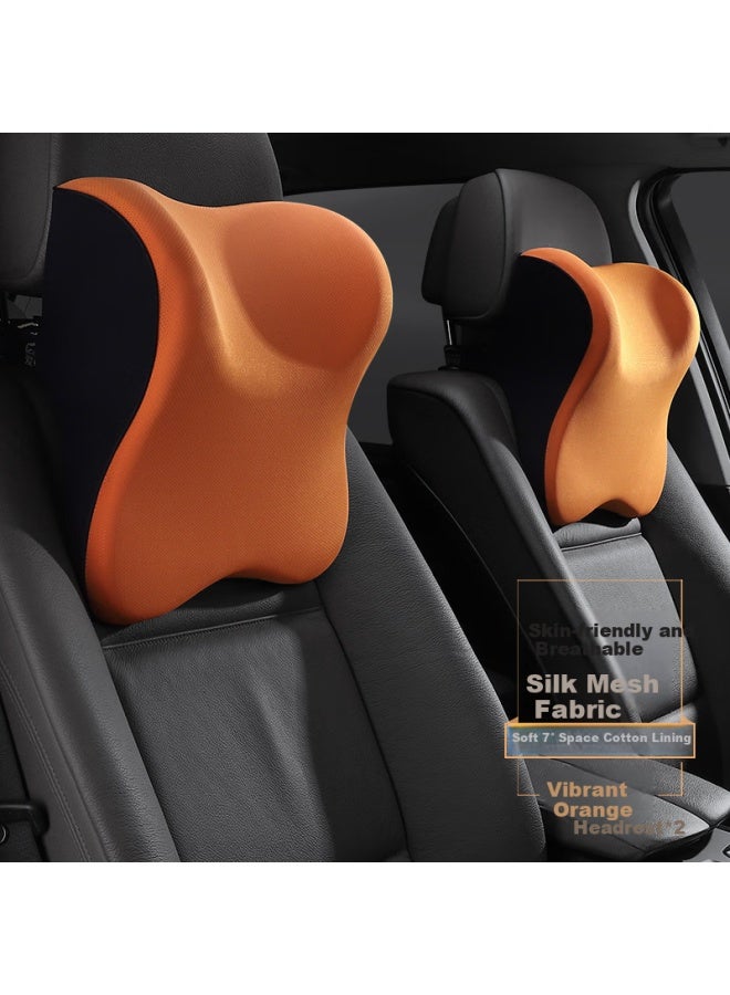 Icaroom Car Headrest, Space Memory Foam Neck Pillow, Universal Car Cushion - Image 2
