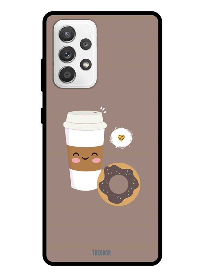 Theodor Protective Case Cover For Samsung Galaxy A72 coffee-smile - Image 1