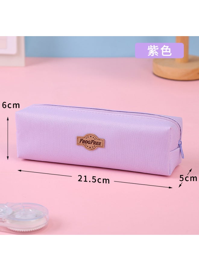 Individually Packaged Student Pencil Bag, Simple Large-capacity Fashionable Stationery Bag, Durable And Stain-resistant Oxford Cloth Pencil Belt Customization